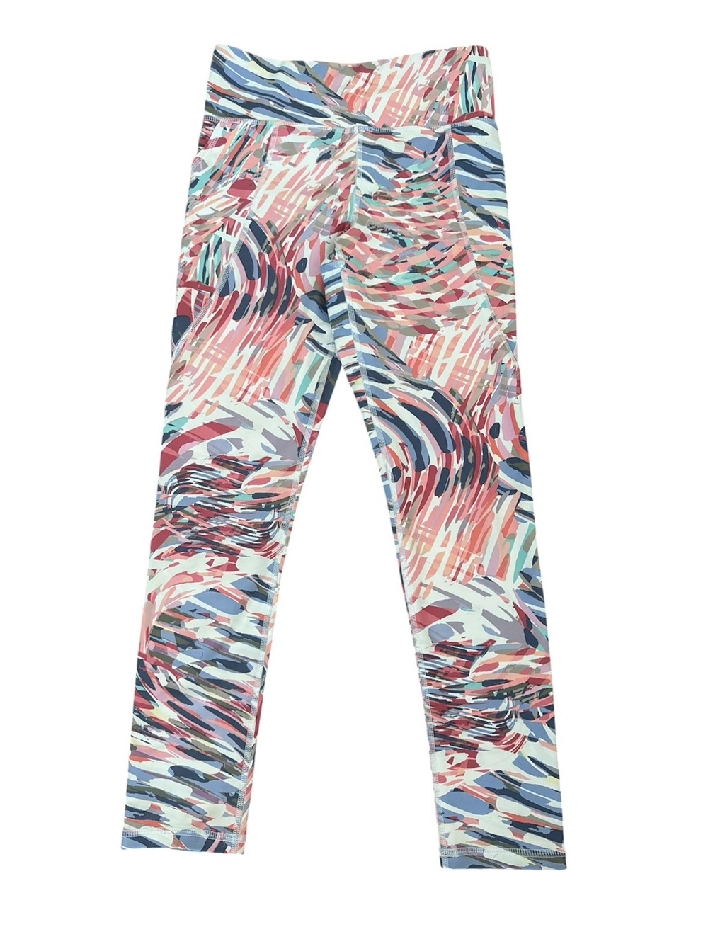 Old Navy Girls' Abstract Swirl Leggings - Pink, Blue, Mint